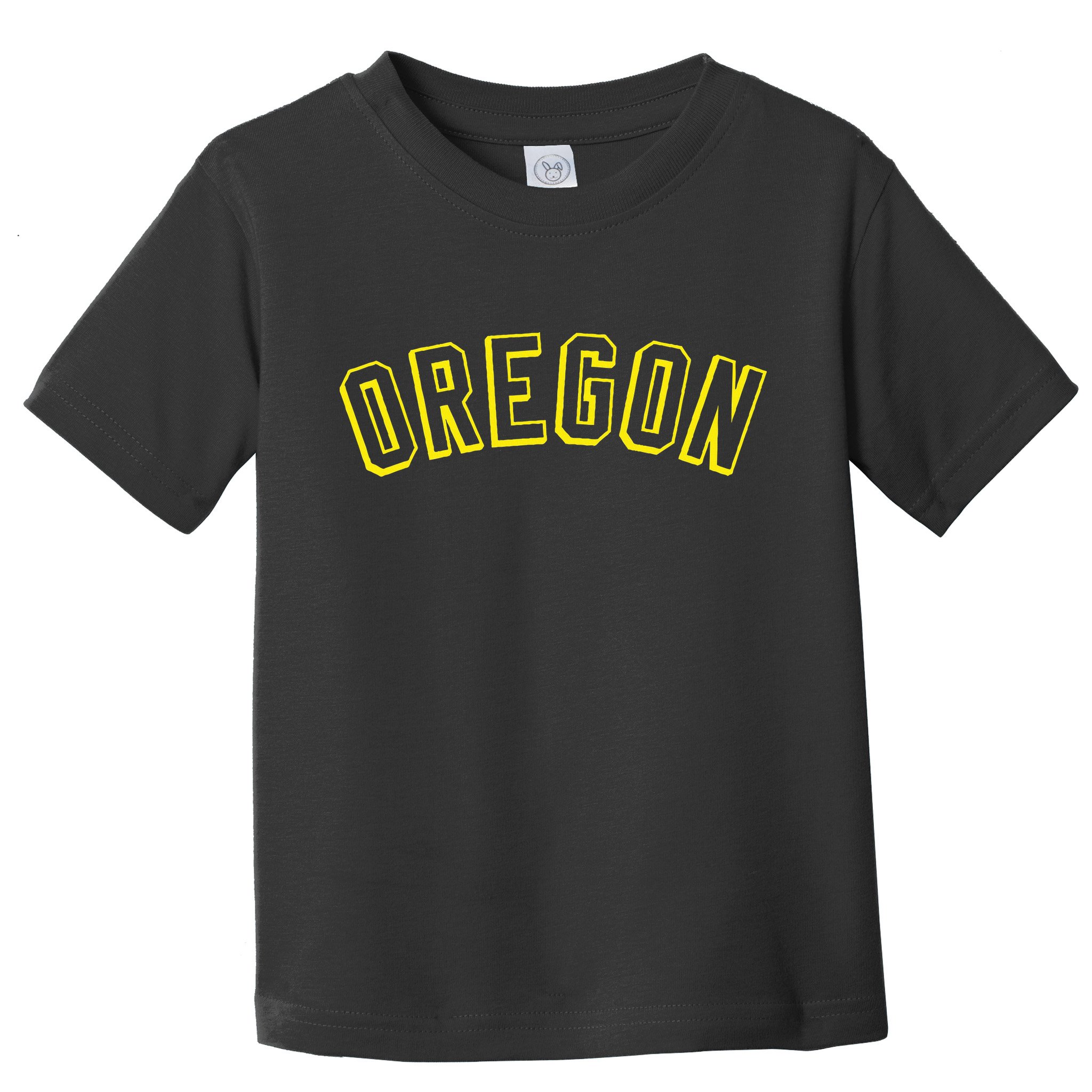 Retro Oregon Throwback Yellow Oregon Kids Toddler T-Shirt