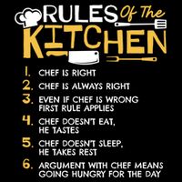 Rules Of The Kitchen Culinary Restaurant Chef Cooking Funny Gift Bucket Hat
