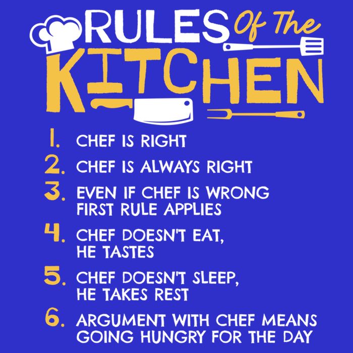 Rules Of The Kitchen Culinary Restaurant Chef Cooking Funny Gift Toddler T-Shirt