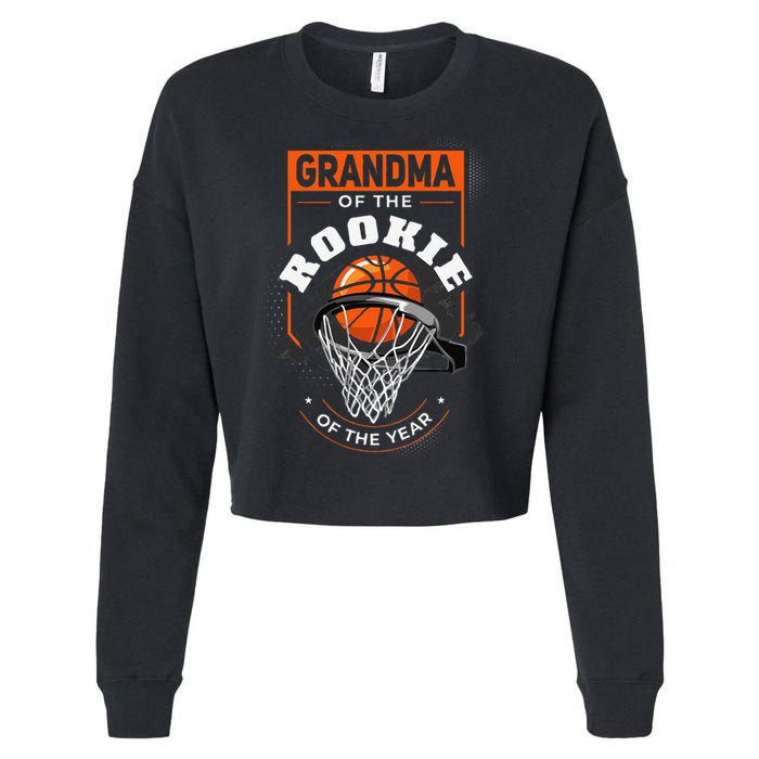 Rookie Of The Year Basketball Grandma Of The Rookie Cropped Pullover Crew