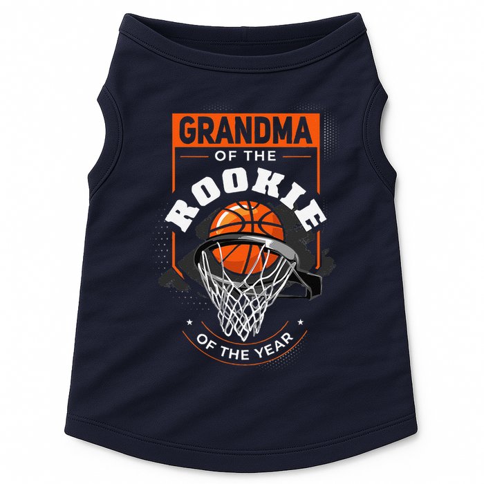 Rookie Of The Year Basketball Grandma Of The Rookie Doggie Tank
