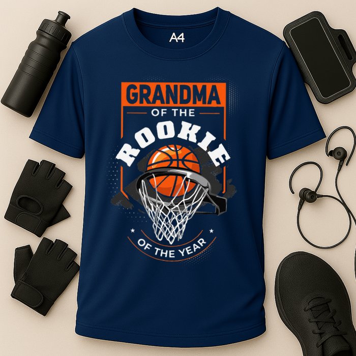 Rookie Of The Year Basketball Grandma Of The Rookie Performance Shirt