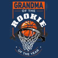 Rookie Of The Year Basketball Grandma Of The Rookie Flatbill Hat