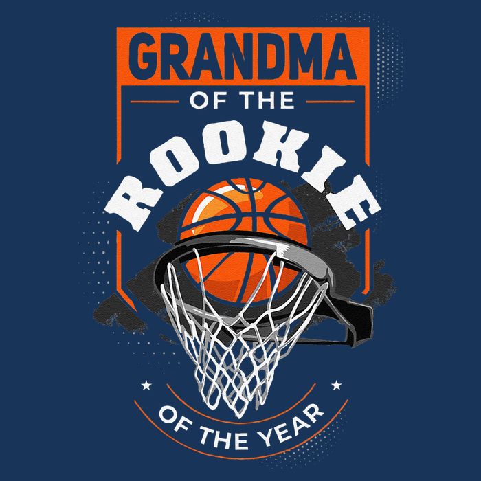 Rookie Of The Year Basketball Grandma Of The Rookie Flatbill Hat