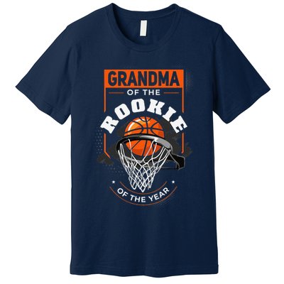 Rookie Of The Year Basketball Grandma Of The Rookie Premium T-Shirt