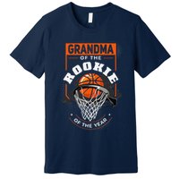 Rookie Of The Year Basketball Grandma Of The Rookie Premium T-Shirt