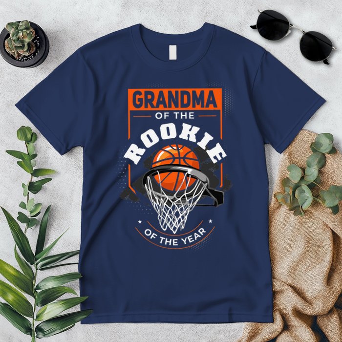 Rookie Of The Year Basketball Grandma Of The Rookie Premium T-Shirt