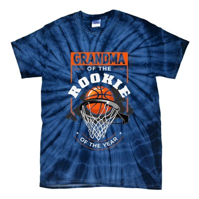 Rookie Of The Year Basketball Grandma Of The Rookie Tie-Dye T-Shirt