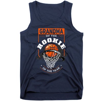 Rookie Of The Year Basketball Grandma Of The Rookie Tank Top