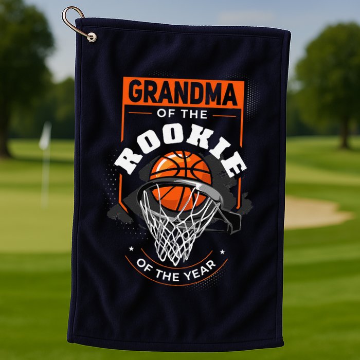 Rookie Of The Year Basketball Grandma Of The Rookie Golf Towel