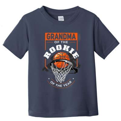 Rookie Of The Year Basketball Grandma Of The Rookie Toddler T-Shirt