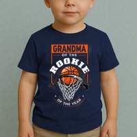 Rookie Of The Year Basketball Grandma Of The Rookie Toddler T-Shirt