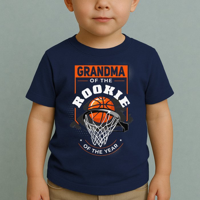 Rookie Of The Year Basketball Grandma Of The Rookie Toddler T-Shirt