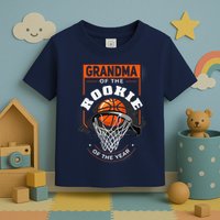 Rookie Of The Year Basketball Grandma Of The Rookie Toddler T-Shirt