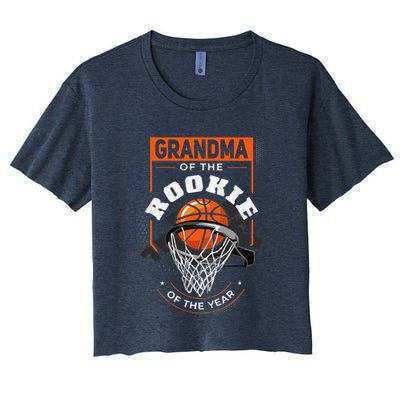 Rookie Of The Year Basketball Grandma Of The Rookie Crop Top