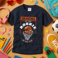 Rookie Of The Year Basketball Grandma Of The Rookie Kids T-Shirt