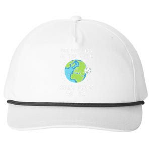 Rotation Of The Earth Makes My Day Science Teacher Earth Day Snapback Five-Panel Rope Hat