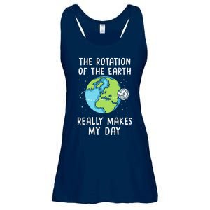 Rotation Of The Earth Makes My Day Science Teacher Earth Day Ladies Essential Flowy Tank