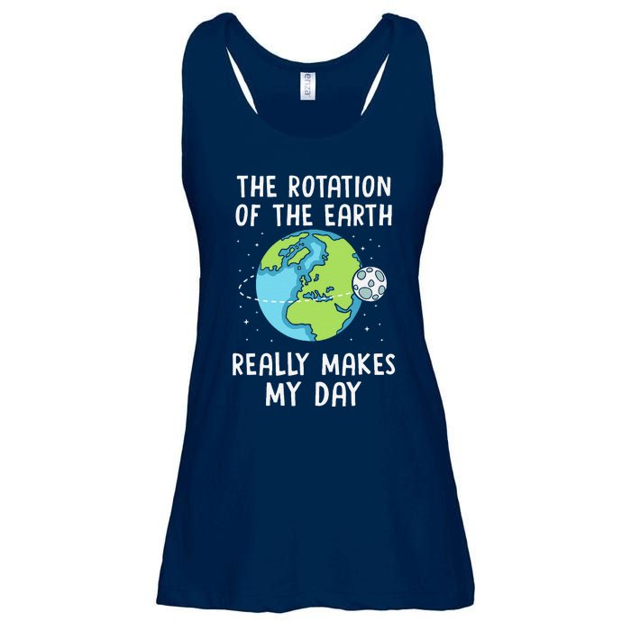 Rotation Of The Earth Makes My Day Science Teacher Earth Day Ladies Essential Flowy Tank