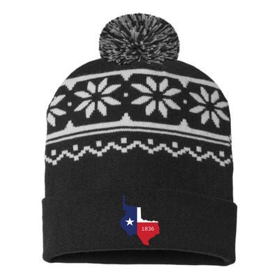 Republic Of Texas 1836 Lone Star State USA-Made Snowflake Beanie