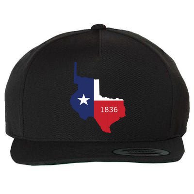 Republic Of Texas 1836 Lone Star State Wool Snapback Cap