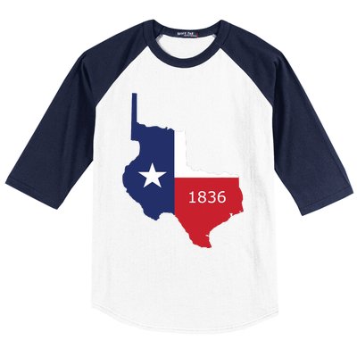 Republic Of Texas 1836 Lone Star State Baseball Sleeve Shirt