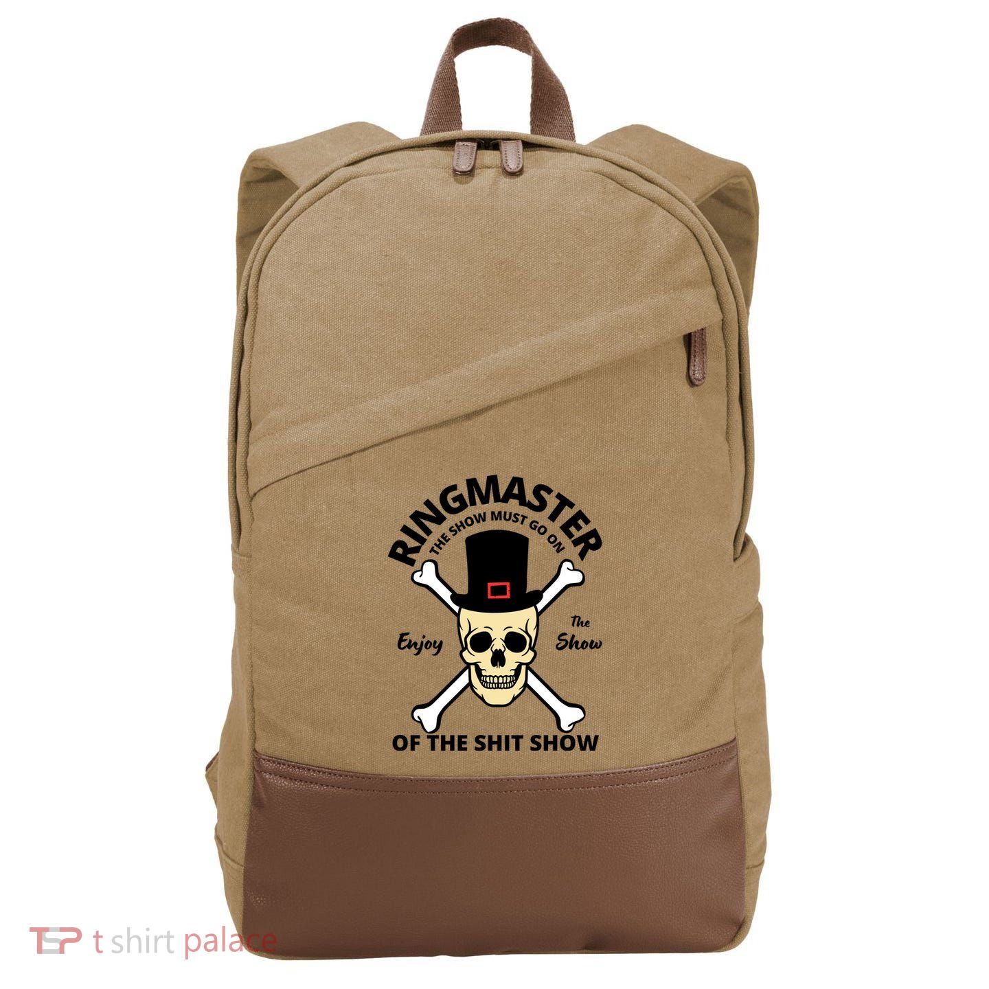 Ringmaster Of The Shit Show Cotton Canvas Backpack