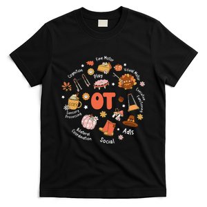 Retro Occupational Therapy OT Therapist Fall Thanksgiving T-Shirt