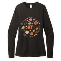 Retro Occupational Therapy OT Therapist Fall Thanksgiving Womens CVC Long Sleeve Shirt