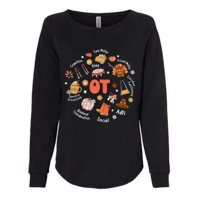 Retro Occupational Therapy OT Therapist Fall Thanksgiving Womens California Wash Sweatshirt