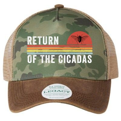 Return Of The Cicadas Funny Cicada Nature Lover Cicada Emergence Cicada Lover Legacy Tie Dye Trucker Hat