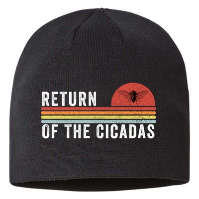 Return Of The Cicadas Funny Cicada Nature Lover Cicada Emergence Cicada Lover Sustainable Beanie