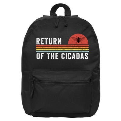 Return Of The Cicadas Funny Cicada Nature Lover Cicada Emergence Cicada Lover 16 in Basic Backpack