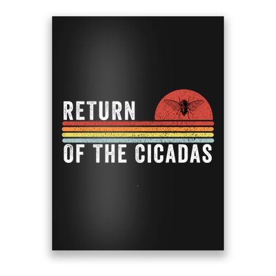 Return Of The Cicadas Funny Cicada Nature Lover Cicada Emergence Cicada Lover Poster