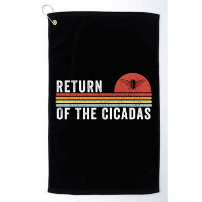 Return Of The Cicadas Funny Cicada Nature Lover Cicada Emergence Cicada Lover Golf Towel