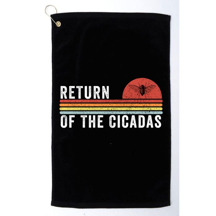 Return Of The Cicadas Funny Cicada Nature Lover Cicada Emergence Cicada Lover Golf Towel