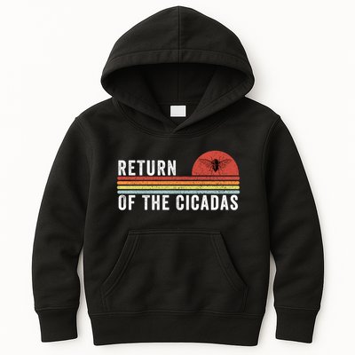 Return Of The Cicadas Funny Cicada Nature Lover Cicada Emergence Cicada Lover Kids Hoodie