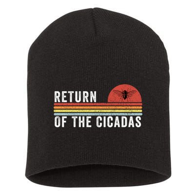 Return Of The Cicadas Funny Cicada Nature Lover Cicada Emergence Cicada Lover Short Acrylic Beanie