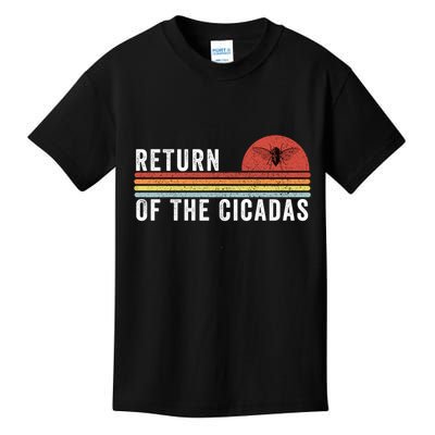 Return Of The Cicadas Funny Cicada Nature Lover Cicada Emergence Cicada Lover Kids T-Shirt