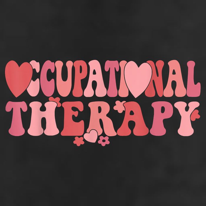 Retro Occupational Therapy Therapist Valentine's Day Therapist OT 7 Panel Mesh Trucker Snapback Hat