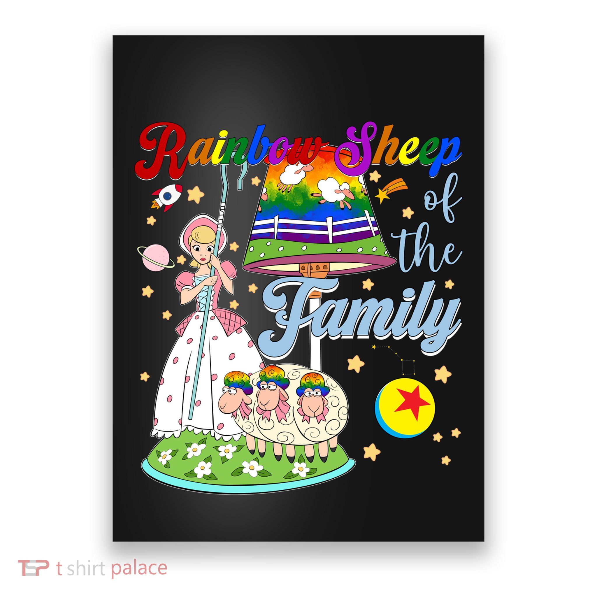 Rainbow Of The Family Bo Peep Lgbt Pride Month Poster
