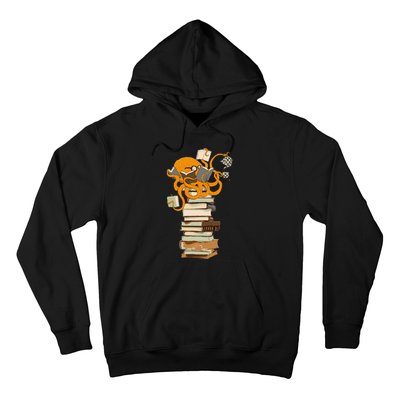 Reading Octopus Tea Coffee And Books Gift Hoodie