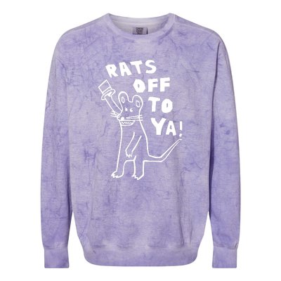 Rats Off To Ya! Colorblast Crewneck Sweatshirt