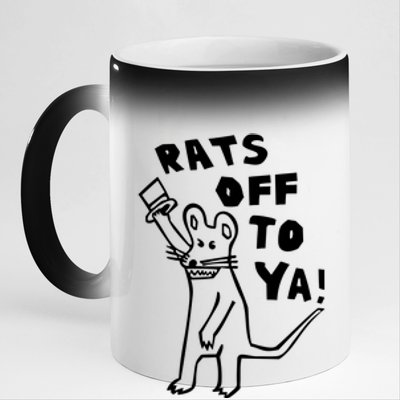 Rats Off To Ya! 11oz Black Color Changing Mug