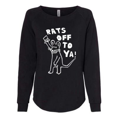 Rats Off To Ya! Womens California Wash Sweatshirt