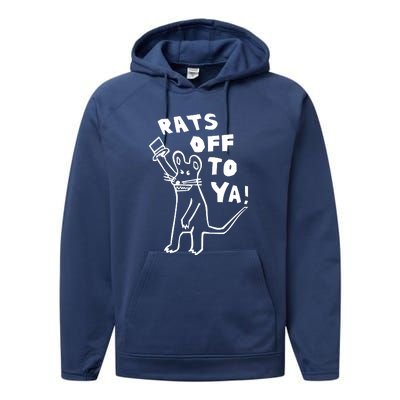 Rats Off To Ya! Performance Fleece Hoodie