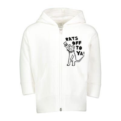 Rats Off To Ya! Toddler Zip Fleece Hoodie