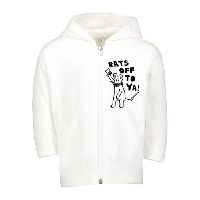 Rats Off To Ya! Toddler Zip Fleece Hoodie