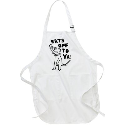 Rats Off To Ya! Full-Length Apron With Pockets