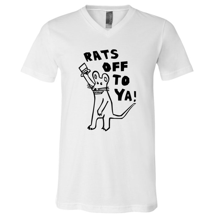 Rats Off To Ya! V-Neck T-Shirt